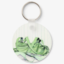 Green Bag & Shoes Keychain