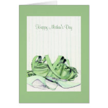 Green Bag & Shoes Mother's Day Card cards