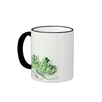Green Bag & Shoes Mug by floatinglemons Green Bag & Shoes Mug