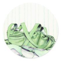 Green Bag & Shoes Sticker by floatinglemons Green Bag & Shoes Sticker