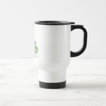 Green Bag & Shoes Travel Mug by floatinglemons Green Bag & Shoes Travel Mug