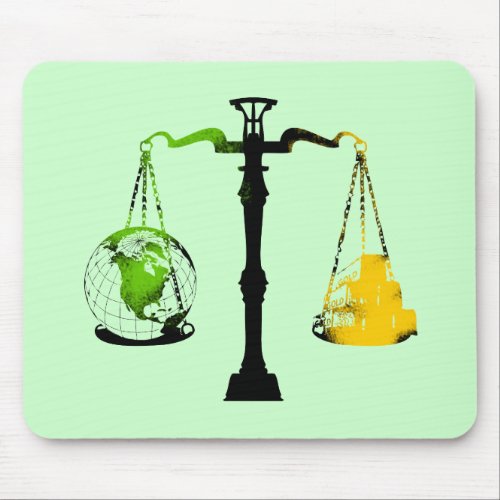 Green Balance Mousepad