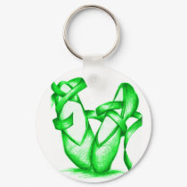 Green Ballet Slippers keychains