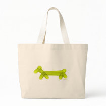 Green Balloon Doggie Tote Bag