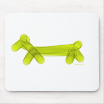 Green Balloon Doggie Mousepads