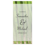 Green Bamboo Asian Wedding Program Rack Card