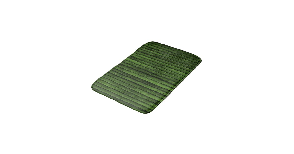 Green Bamboo Bathroom Mat Zazzle
