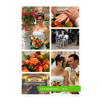 Green band 6 multi photo collage memories keepsake print