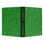 Green Bandana Binder