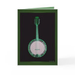 Green Banjo Card