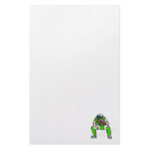 green baseball catcher stationery design