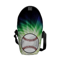 Green Baseball Messenger Bags