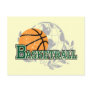 Green Basketball T-shirts and Gifts Post Cards