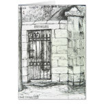 "Green Batt House Gate" Greeting Cards