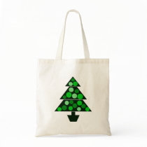 Green Baubles Christmas Tree Bag