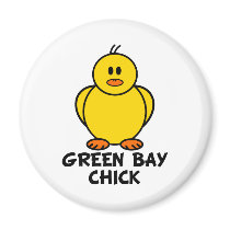 Green Bay Wisconsin Chick magnets