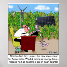 Green Bean Counter Posters