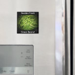 Green Beans in Spotlight Fridge Magnet