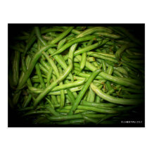 Green Beans in Spotlight Post Cards