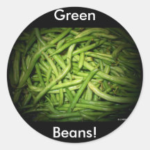 Green Beans in Spotlight Stickers