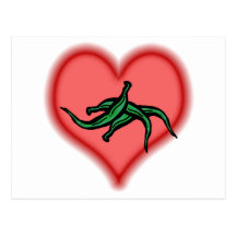 green beans postcard
