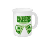Green Beer Cheers Beverage Pitcher