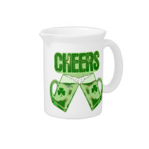 Green Beer Cheers Beverage Pitcher
