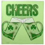 Green Beer Cheers Printed Napkin
