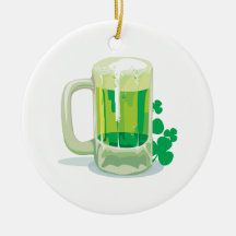 Green Beer Christmas Ornaments