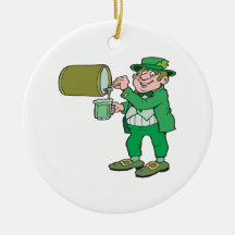 Green Beer Christmas Tree Ornaments