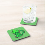 Green beer cork coasters