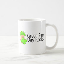 Green Beer Day Rocks Green Beer Mugs