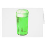 Green Beer Glass Greeting Card