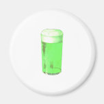 Green Beer Glass Fridge Magnet