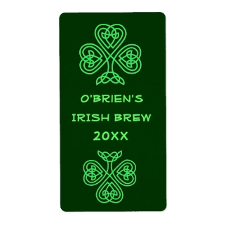 Green Beer Home Brew Label