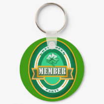 Green Beer Party Member Products keychains