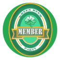 Green Beer Party Member Products stickers