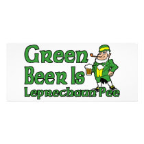 Green Beer rack cards by boltzdesignz Green Beer rack cards