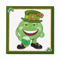 Green Beer & Shamrocks 2 magnets
