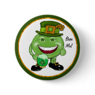 Green Beer & Shamrocks - Beer Me button