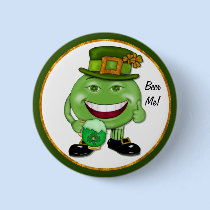 Green Beer & Shamrocks - Beer Me buttons