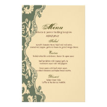 Green beige vintage western country wedding stationery design
