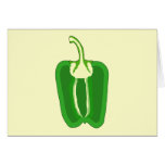 Green Bell Pepper. Halved. Cards