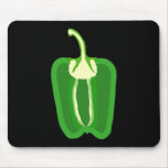 Green Bell Pepper. Halved. Mousepads