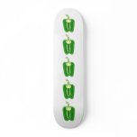 Green Bell Pepper. Halved. Skate Boards