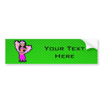 Green Belly Dancer Bumper Stickers