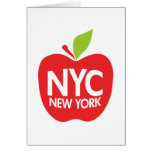 Green Big Apple NYC cards