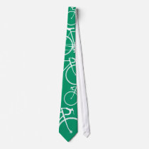 Green bike cycle tie