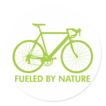Green Biofuel Bike stickers by Zerotees Green Biofuel Bike stickers