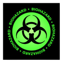 Green Biohazard Symbol Poster posters